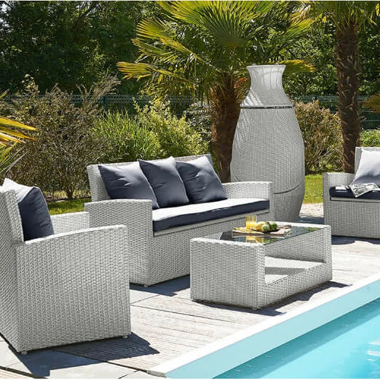 Comfort Woven Resin Garden Lounge - 5 Seats