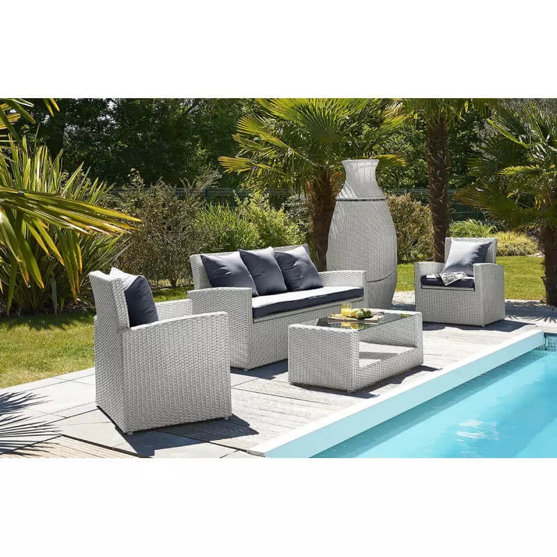 Comfort Woven Resin Garden Lounge - 5 Seats