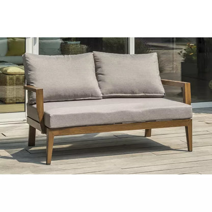 Garden Lounge PORTOFINO - Aluminum Wood Imitation